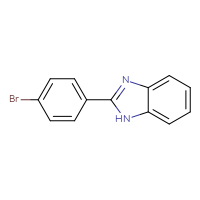 Chemical structure of 2-(4-bromophenyl)-1H-1,3-benzodiazole - CSSB00000258273