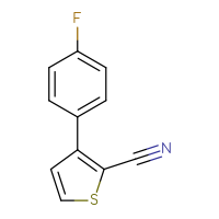 Chemical structure of 3-(4-fluorophenyl)thiophene-2-carbonitrile - CSSB00102684157