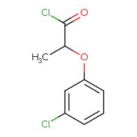 Chemical structure of 2-(3-chlorophenoxy)propanoyl chloride - CSSB00011628843