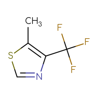 Chemical structure of 5-methyl-4-(trifluoromethyl)-1,3-thiazole - CSSB00009847313