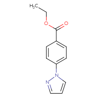 Chemical structure of ethyl 4-(1H-pyrazol-1-yl)benzoate - CSSB00011206295