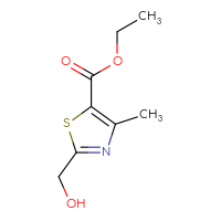 Chemical structure of ethyl 2-(hydroxymethyl)-4-methyl-1,3-thiazole-5-carboxylate - CSSB00012605344