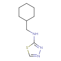 Chemical structure of N-(cyclohexylmethyl)-1,3,4-thiadiazol-2-amine - CSSB00012015288