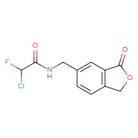 Chemical structure of 2-chloro-2-fluoro-N-[(3-oxo-1,3-dihydro-2-benzofuran-5-yl)methyl]acetamide - CSSB21332068903