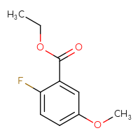 Chemical structure of ethyl 2-fluoro-5-methoxybenzoate - CSSB00000082638