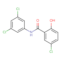 Chemical structure of 5-chloro-N-(3,5-dichlorophenyl)-2-hydroxybenzamide - CSSB00029959755