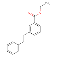 Chemical structure of ethyl 3-(2-phenylethyl)benzoate - CSSB00020652817