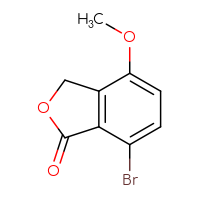 Chemical structure of 7-bromo-4-methoxy-1,3-dihydro-2-benzofuran-1-one - CSSB00011010369