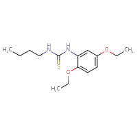Chemical structure of 3-butyl-1-(2,5-diethoxyphenyl)thiourea - CSSB00033728670