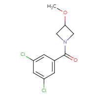 Chemical structure of 1-(3,5-dichlorobenzoyl)-3-methoxyazetidine - CSSB01994743631