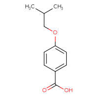 Chemical structure of 4-(2-methylpropoxy)benzoic acid - CSSB00000182900
