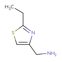 Chemical structure of 1-(2-ethyl-1,3-thiazol-4-yl)methanamine - CSSB00000753293