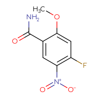 Chemical structure of 4-fluoro-2-methoxy-5-nitrobenzamide - CSSB00135226079
