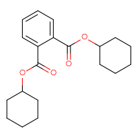 Chemical structure of 1,2-dicyclohexyl benzene-1,2-dicarboxylate - CSSB00000062962