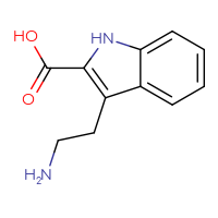 Chemical structure of 3-(2-aminoethyl)-1H-indole-2-carboxylic acid - CSSB00010003589
