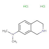 Chemical structure of N,N-dimethyl-1,2,3,4-tetrahydroisoquinolin-7-amine dihydrochloride - CSSB00000708926