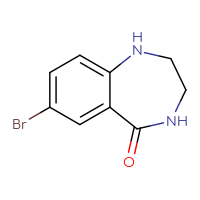 Chemical structure of 7-bromo-2,3,4,5-tetrahydro-1H-1,4-benzodiazepin-5-one - CSSB00010191542