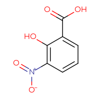 Chemical structure of 2-hydroxy-3-nitrobenzoic acid - CSSB00000766605