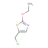Chemical structure of 5-(chloromethyl)-2-ethoxy-1,3-thiazole - CSSB00011999959