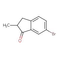 Chemical structure of 6-bromo-2-methyl-2,3-dihydro-1H-inden-1-one - CSSB00000694082