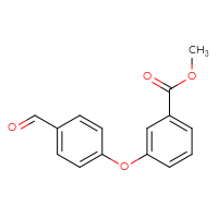 Chemical structure of methyl 3-(4-formylphenoxy)benzoate - CSSB00025769066