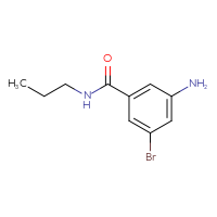 Chemical structure of 3-amino-5-bromo-N-propylbenzamide - CSSB00012941387