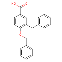 Chemical structure of 3-benzyl-4-(benzyloxy)benzoic acid - CSSB21103240674