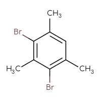 Chemical structure of 2,4-dibromo-1,3,5-trimethylbenzene - CSSB00011215817
