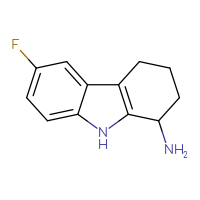 Chemical structure of 6-fluoro-2,3,4,9-tetrahydro-1H-carbazol-1-amine - CSSB00000721873