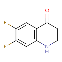 Chemical structure of 6,7-difluoro-1,2,3,4-tetrahydroquinolin-4-one - CSSB00015721547