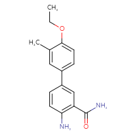 Chemical structure of 4-amino-4'-ethoxy-3'-methyl-[1,1'-biphenyl]-3-carboxamide - CSSB06593800401