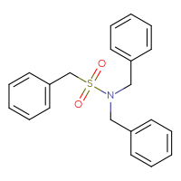 Chemical structure of N,N-dibenzyl-1-phenylmethanesulfonamide - CSSB00034128830