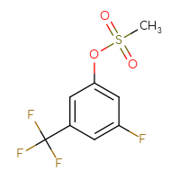 Chemical structure of 3-fluoro-5-(trifluoromethyl)phenyl methanesulfonate - CSSB03439431004