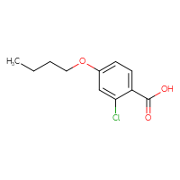 Chemical structure of 4-butoxy-2-chlorobenzoic acid - CSSB00000703625