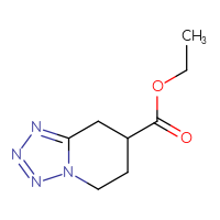 Chemical structure of ethyl 5H,6H,7H,8H-[1,2,3,4]tetrazolo[1,5-a]pyridine-7-carboxylate - CSSB00050116027