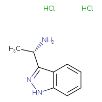 Chemical structure of (1S)-1-(1H-indazol-3-yl)ethan-1-amine dihydrochloride - CSSB21189738210