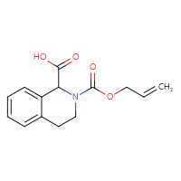 Chemical structure of 2-[(prop-2-en-1-yloxy)carbonyl]-1,2,3,4-tetrahydroisoquinoline-1-carboxylic acid - CSSB00001166340