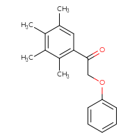 Chemical structure of 2-phenoxy-1-(2,3,4,5-tetramethylphenyl)ethan-1-one - CSSB15125066178