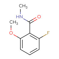 Chemical structure of 2-fluoro-6-methoxy-N-methylbenzamide - CSSB00012285168