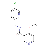 Chemical structure of N-[(5-chloropyridin-2-yl)methyl]-4-methoxypyridine-3-carboxamide - CSSB02327027264