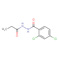 Chemical structure of 2,4-dichloro-N'-propanoylbenzohydrazide - CSSB00000003146