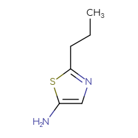 Chemical structure of 2-propyl-1,3-thiazol-5-amine - CSSB00011604620