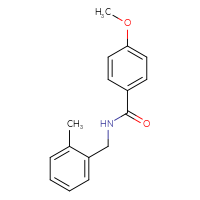 Chemical structure of 4-methoxy-N-[(2-methylphenyl)methyl]benzamide - CSSB00046245032