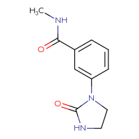 Chemical structure of N-methyl-3-(2-oxoimidazolidin-1-yl)benzamide - CSSB01992761825