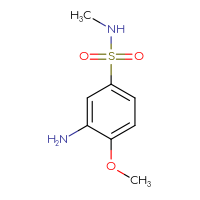 Chemical structure of 3-amino-4-methoxy-N-methylbenzene-1-sulfonamide - CSSB00011243221
