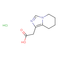 Chemical structure of 2-{5H,6H,7H,8H-imidazo[1,5-a]pyridin-1-yl}acetic acid hydrochloride - CSSB06256046167