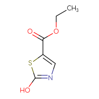 Chemical structure of ethyl 2-hydroxy-1,3-thiazole-5-carboxylate - CSSB00012187448
