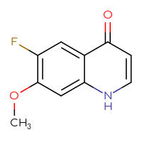 Chemical structure of 6-fluoro-7-methoxy-1,4-dihydroquinolin-4-one - CSSB00009935101