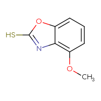 Chemical structure of 4-methoxy-1,3-benzoxazole-2-thiol - CSSB00012178762