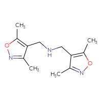 Chemical structure of bis[(3,5-dimethyl-1,2-oxazol-4-yl)methyl]amine - CSSB00000705300